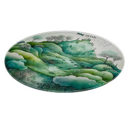 Erstellen Sie Ihre eigene hügelige Grünlandschaft Schneidebrett