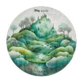 Erstellen Sie Ihre eigene hügelige Grünlandschaft Schneidebrett (Vorderseite)