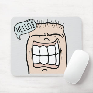 Erstellen Sie Ihre eigene humorvolle Kunst Cartoon Mousepad