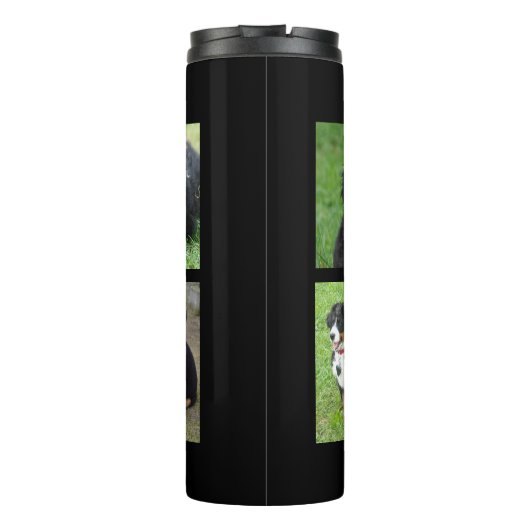 Erstellen Sie Ihre eigene Hunde-Fotos-Foto-Kollekt Thermosbecher (Rückseite)