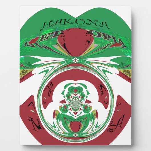 Erstellen Sie Ihre eigene I-Liebe Schöne Äthiopien Fotoplatte (Vorderseite)