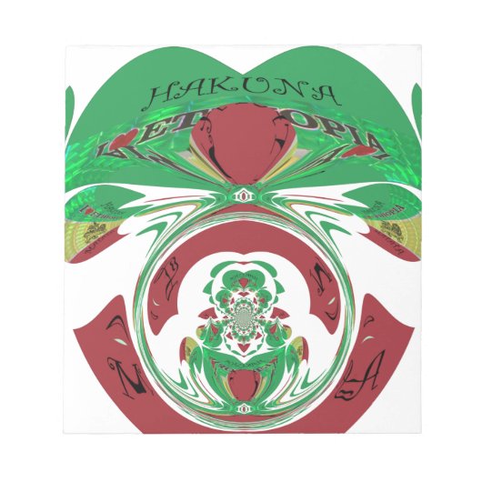 Erstellen Sie Ihre eigene I-Liebe Schöne Äthiopien Notizblock (Vorderseite)