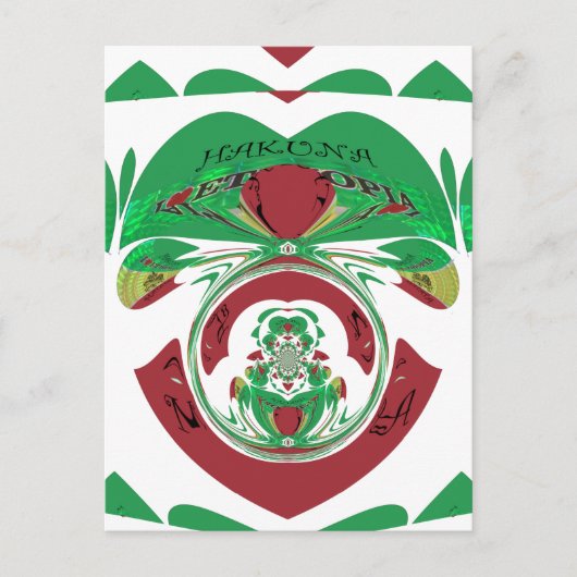 Erstellen Sie Ihre eigene I-Liebe Schöne Äthiopien Postkarte (Vorderseite)