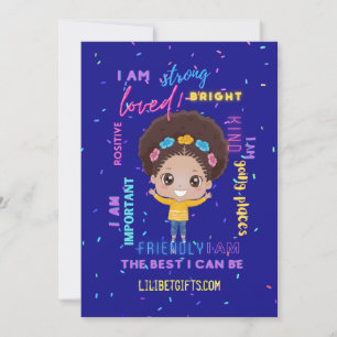 Erstellen Sie Ihre eigene Ich bin - positive Girl Einladung