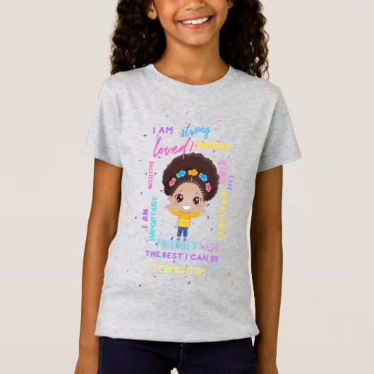 Erstellen Sie Ihre eigene Ich bin - positive Girl T-Shirt (Vorderseite)