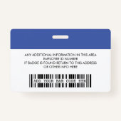 erstellen Sie Ihre eigene ID-Karte - Foto, Bar, Lo Ausweis (Rückseite)