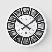 Erstellen Sie Ihre eigene, individuell angepasste  Runde Wanduhr (Vorderseite)