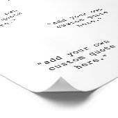 Erstellen Sie Ihre eigene individuelle Angebotskol Poster (Ecke)