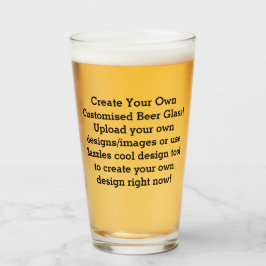 Erstellen Sie Ihre eigene, individuelle Bierbrille Glas