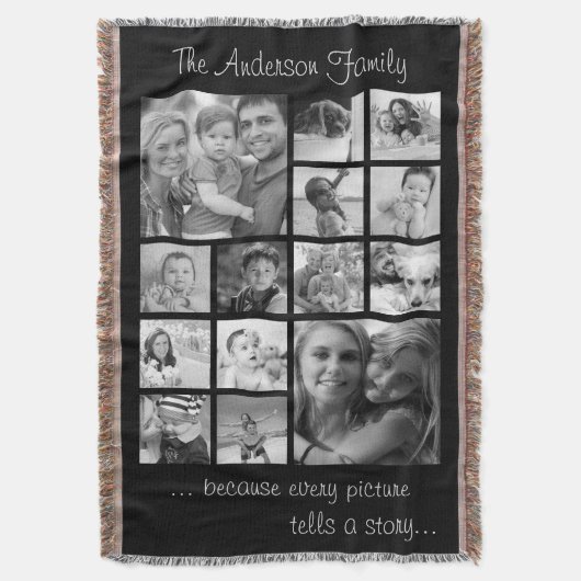 Erstellen Sie Ihre eigene individuelle FotoCollage Decke (Vorderseite Vertikal)