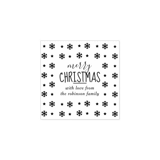 Erstellen Sie Ihre eigene individuelle Schneeflock Gummistempel (Prägung)