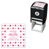 Erstellen Sie Ihre eigene individuelle Schneeflock Permastempel (Beispiel)