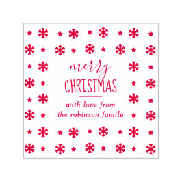 Erstellen Sie Ihre eigene individuelle Schneeflock Permastempel