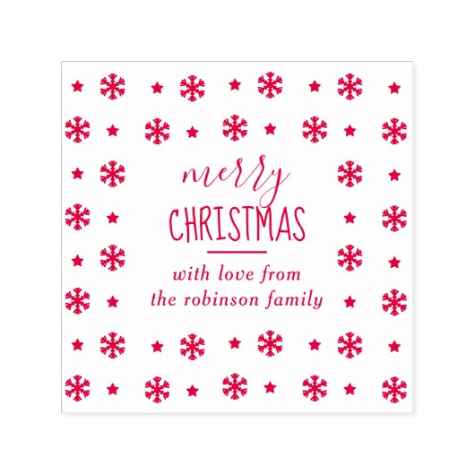 Erstellen Sie Ihre eigene individuelle Schneeflock Permastempel (Design)