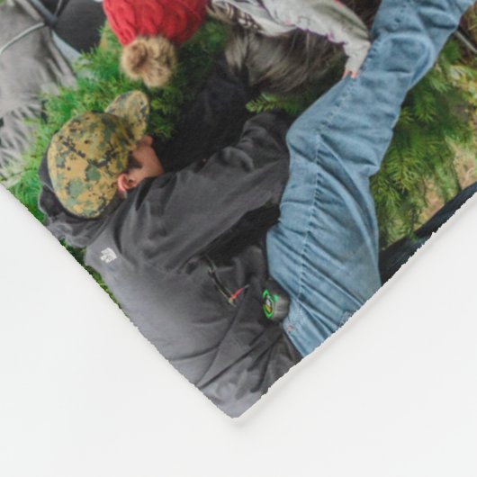 Erstellen Sie Ihre eigene individuelle Weihnachtsk Fleecedecke (Ecke)