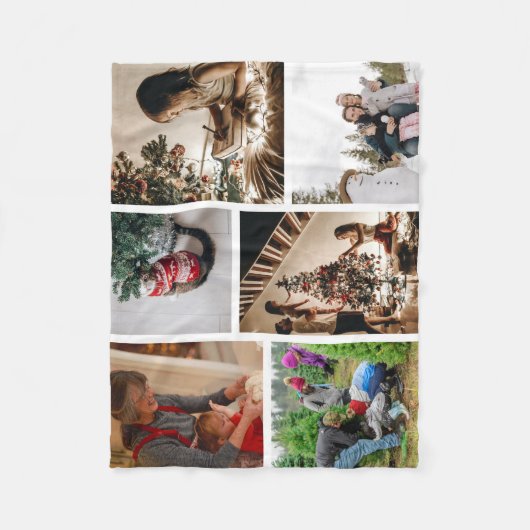 Erstellen Sie Ihre eigene individuelle Weihnachtsk Fleecedecke (Vorderseite)