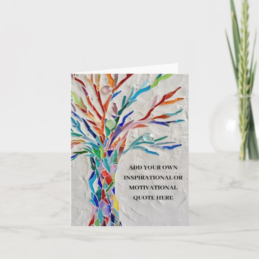 Erstellen Sie Ihre eigene Inspiration / Motivieren Dankeskarte (Vorderseite)