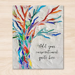 Erstellen Sie Ihre eigene Inspirationsbotschaft Fotodruck<br><div class="desc">Dieses einzigartige Poster ist mit einem bunten Mosaik Tree of Life Design dekoriert. Sie können Ihr ausgewähltes inspirierendes Zitat oder Ihre Nachricht hinzufügen,  um es zu personalisieren. Sie können den Schriftart,  die Größe des Schriftartes und die Farbe des Schriftartes bearbeiten. Original Mosaik © Michele Davies.</div>