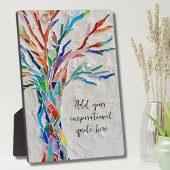 Erstellen Sie Ihre eigene Inspirationsbotschaft Fotoplatte