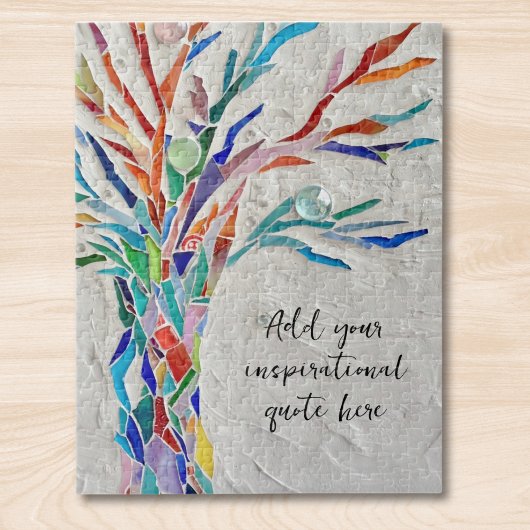 Erstellen Sie Ihre eigene Inspirationsbotschaft Puzzle