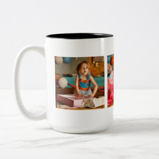 Erstellen Sie Ihre eigene Instagram-Collage-Foto Zweifarbige Tasse