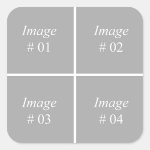 Erstellen Sie Ihre eigene Instagram-Foto-Auflistun Quadratischer Aufkleber