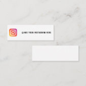 Erstellen Sie Ihre eigene Instagram-Visitenkarte Mini Visitenkarte (Vorne/Hinten)