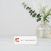 Erstellen Sie Ihre eigene Instagram-Visitenkarte Mini Visitenkarte (Stehend Vorderseite)