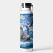 Erstellen Sie Ihre eigene isolierte Flasche mit an (Rückseite)