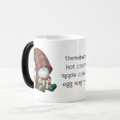 Erstellen Sie Ihre eigene Jingle Karierten Gnome Verwandlungstasse (Vorderseite Links)