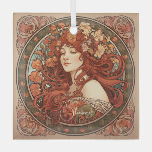 Erstellen Sie Ihre eigene Jugendstil-Jungfrau Neod Ornament Aus Glas