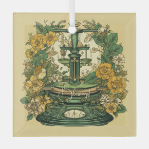 Erstellen Sie Ihre eigene Jugendstil-Libra Zodiac Ornament Aus Glas