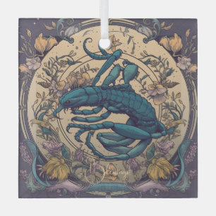 Erstellen Sie Ihre eigene Jugendstil-Skorpio Zodia Ornament Aus Glas