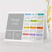 Erstellen Sie Ihre eigene Kalenderkarte 2022 Karte (Gelbe Blume)