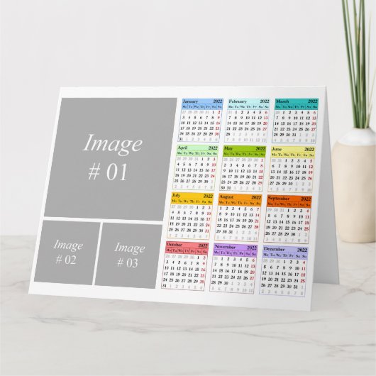 Erstellen Sie Ihre eigene Kalenderkarte 2022 Karte (Vorderseite)