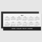 Erstellen Sie Ihre eigene Kalendervorlage für 2015 Magnetkarte (Vorne/Hinten)