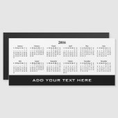 Erstellen Sie Ihre eigene Kalendervorlage für 2016 Magnetkarte (Vorne/Hinten)