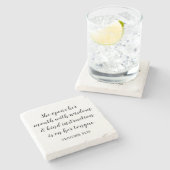 Erstellen Sie Ihre eigene kalligraphische Bibel Ve Steinuntersetzer (Seitenansicht)