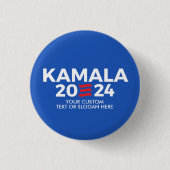 Erstellen Sie Ihre eigene Kamala Harris 2024 Button (Vorderseite)