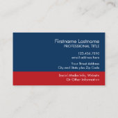 Erstellen Sie Ihre eigene Kampagne Gear Red Blue Visitenkarte (Rückseite)