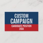 Erstellen Sie Ihre eigene Kampagne Gear Red Blue Visitenkarte (Vorderseite)