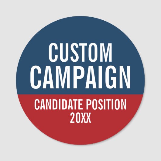 Erstellen Sie Ihre eigene Kampagnenschaltfläche Namensschild (Vorderseite)