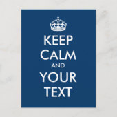 Erstellen Sie Ihre eigene "Keep Calm and Carry On" Postkarte (Vorderseite)