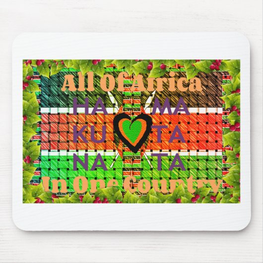 Erstellen Sie Ihre eigene Kenya Hakuna Matata Mousepad (Vorne)