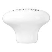 Gestaltbarer Keramikknauf (Seitenansicht)