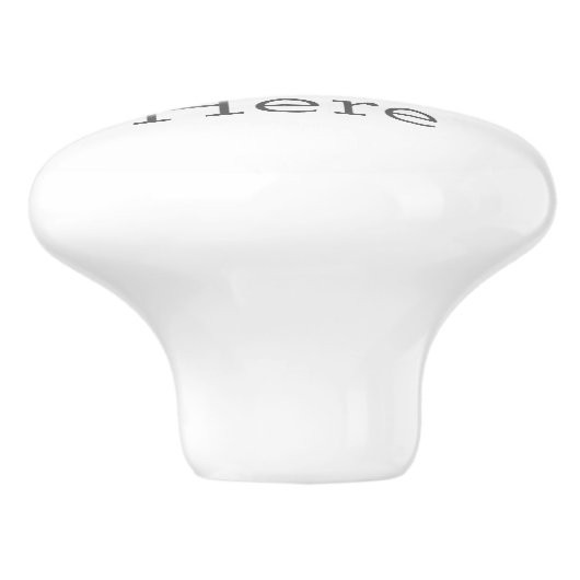 Gestaltbarer Keramikknauf (Seitenansicht)