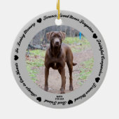 Erstellen Sie Ihre eigene Keramik zur Haustier-Hun Ornament (Hinten)