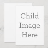 Erstellen Sie Ihre eigene Kindereinladung Einladung (Vorne/Hinten)