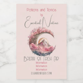 Erstellen Sie Ihre eigene Kirschblossom Mondlandsc Lebensmitteletikett