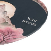 Erstellen Sie Ihre eigene Kirschblossom Mondlandsc Schneidebrett (Ecke)